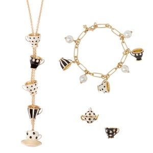 KATE SPADE • Alice In Wonderland Necklace Bracelet Earrings Set